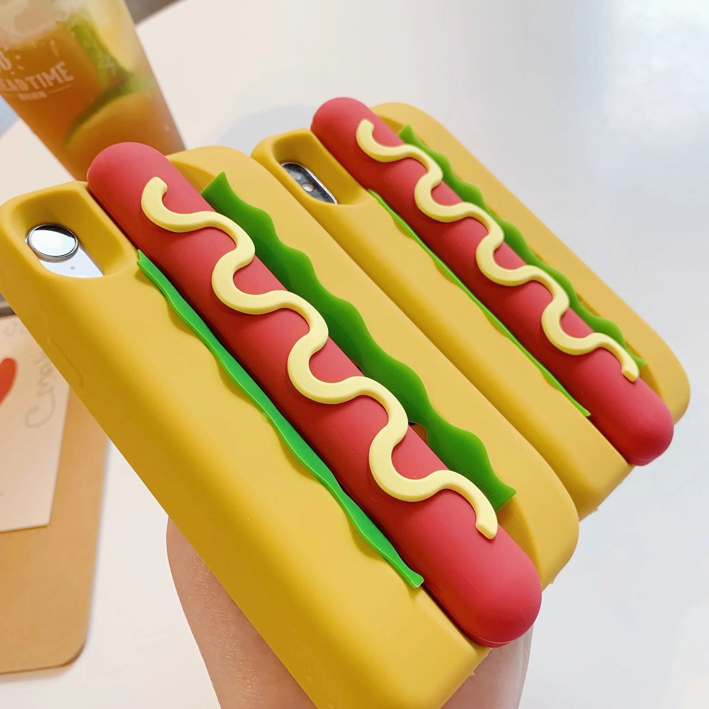 Cartoon Cute 3D Hot Dog Phone Case