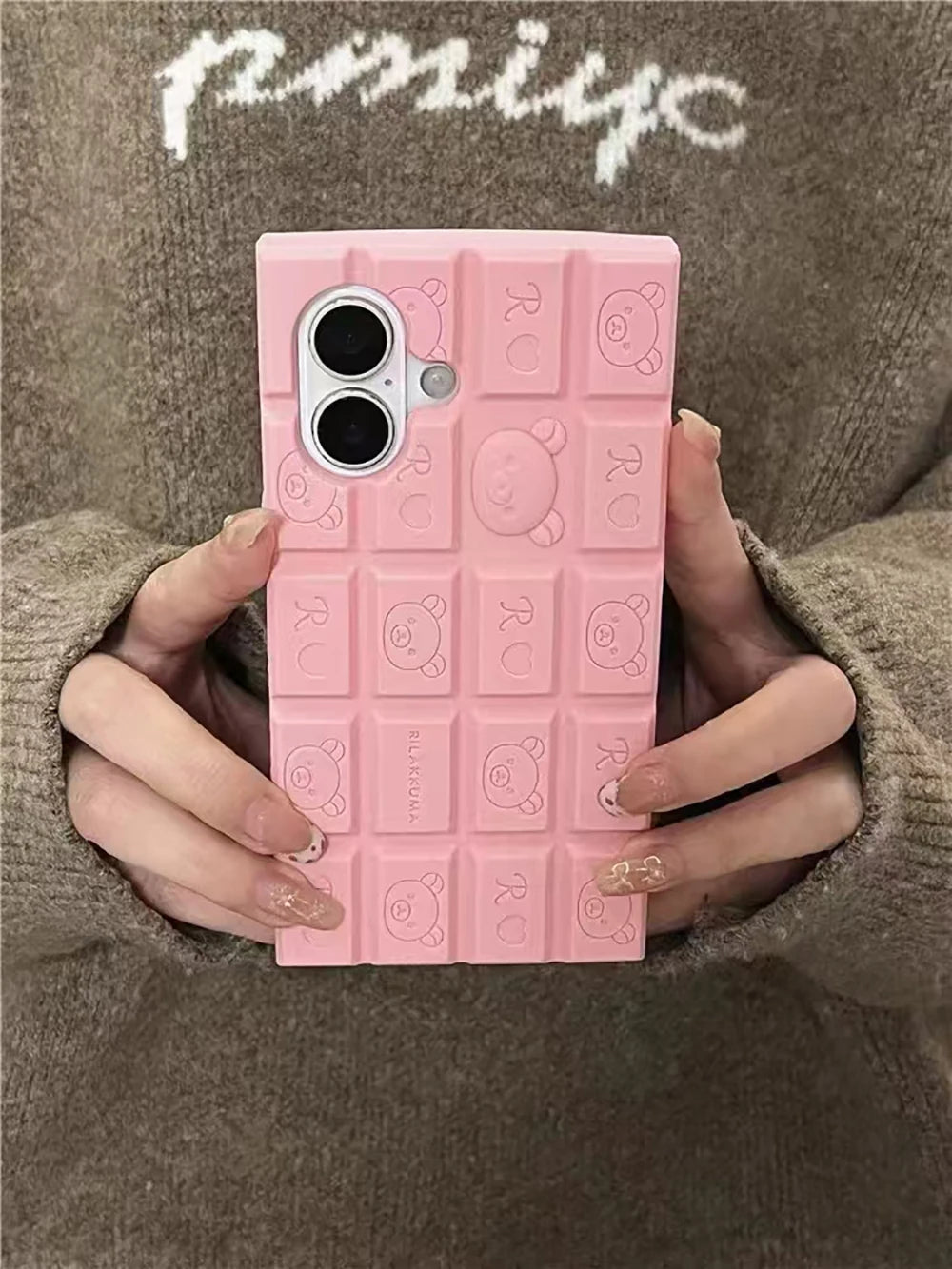 Cute Cartoon Hello Kitty Bear Chocolate Phone Case