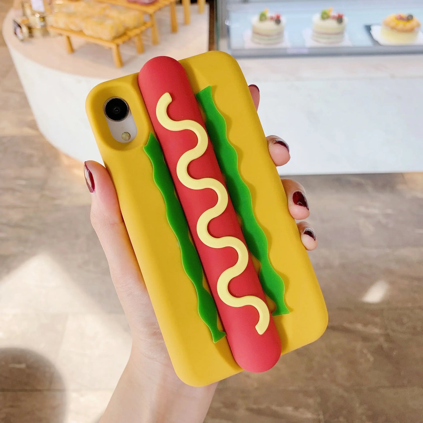 Cartoon Cute 3D Hot Dog Phone Case