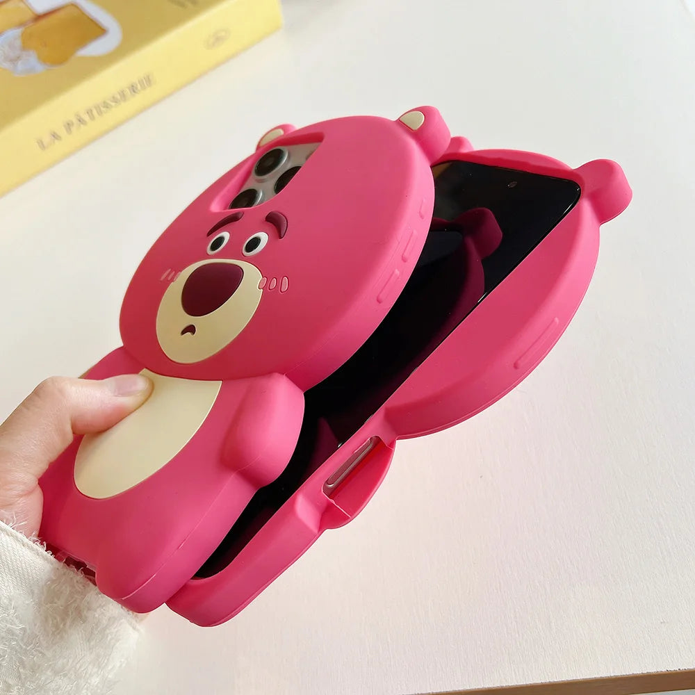 CuteLotso Strawberry Bear Soft Silicone Phone Case