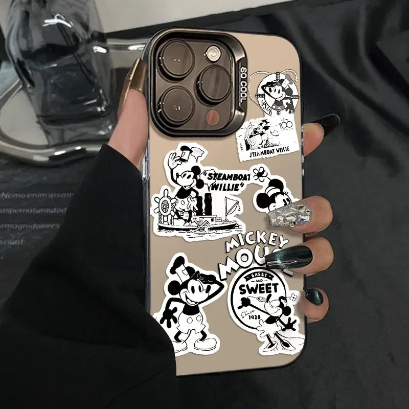 Fashion Sticker Mickey Pattern Phone Case