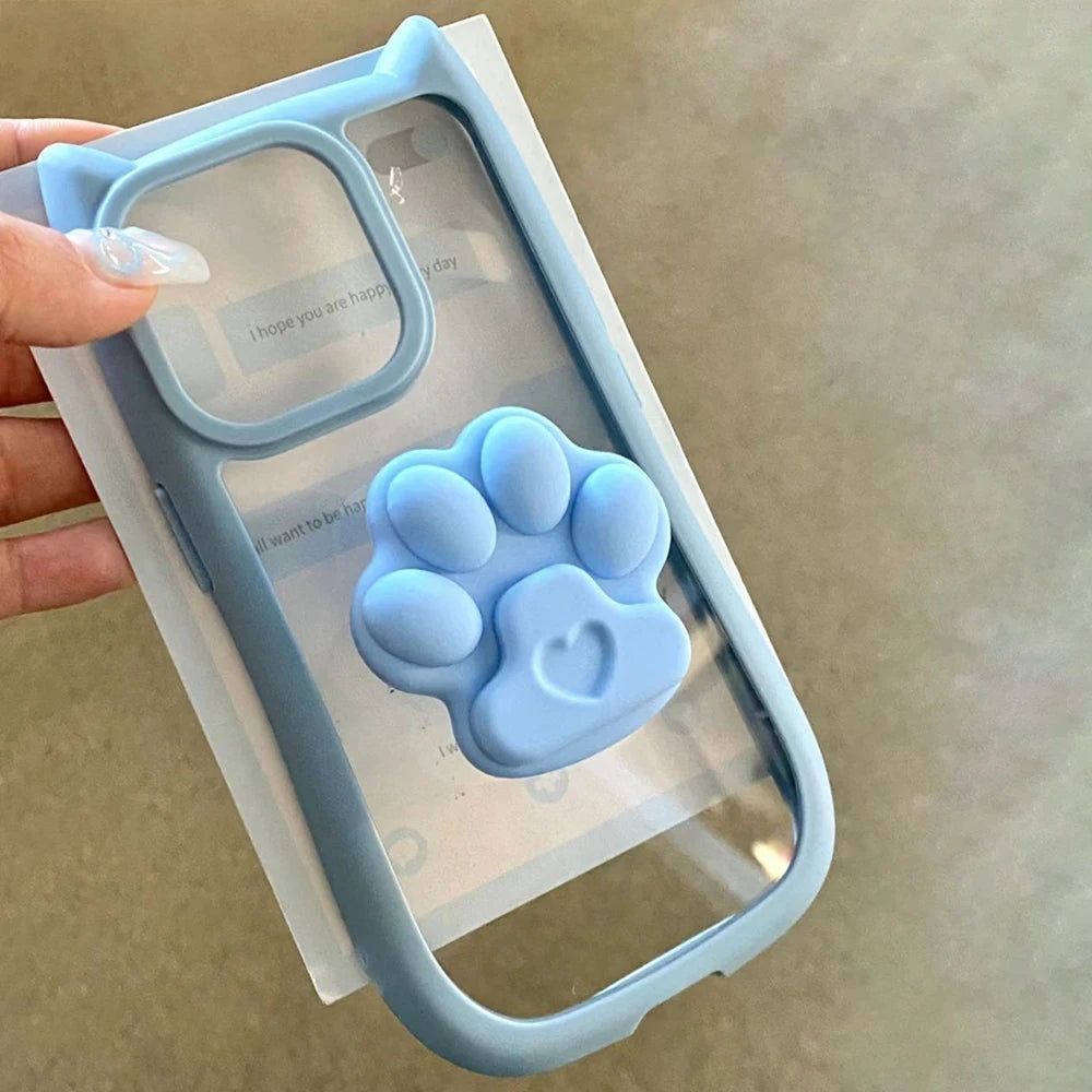 Cute Cat Ear Silicone Phone Case