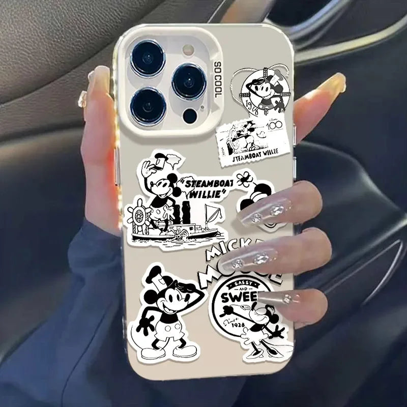 Fashion Sticker Mickey Pattern Phone Case