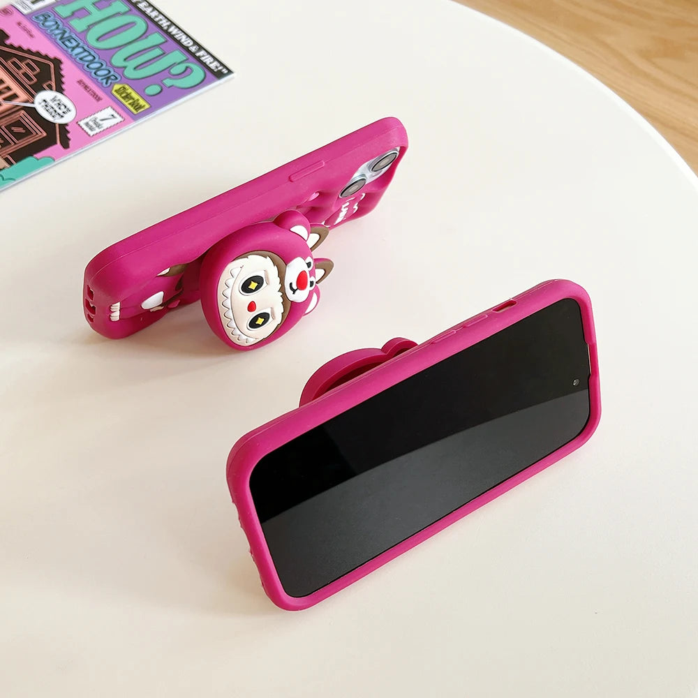 Funny Cartoon Monsters Labubu Soft Silicone Phone Case
