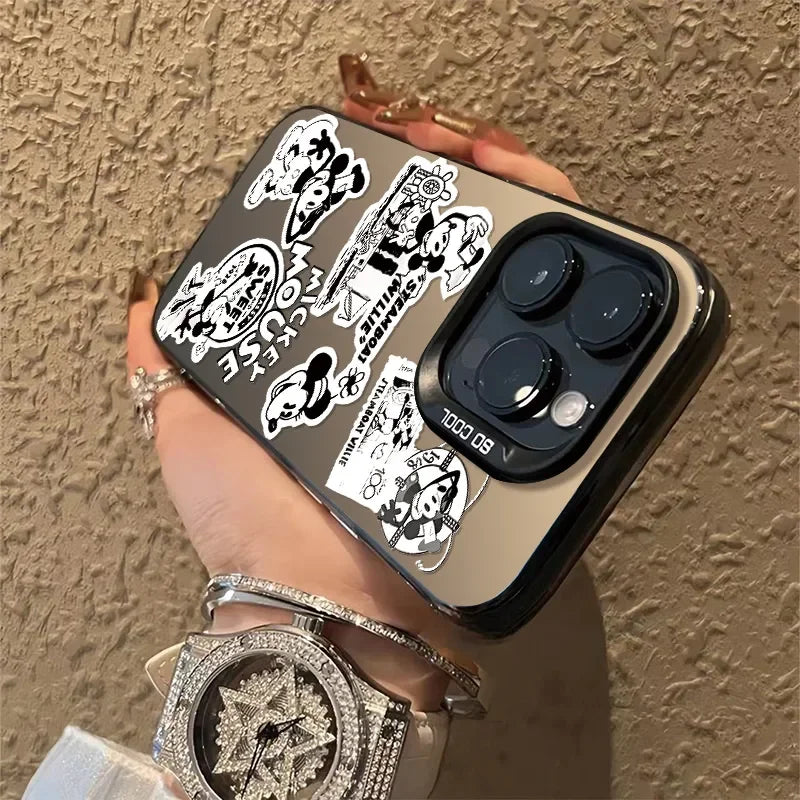 Fashion Sticker Mickey Pattern Phone Case