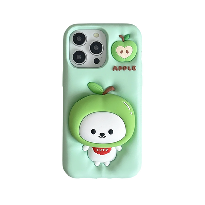 3D Funny Nagano Bear Bracket Phone Case