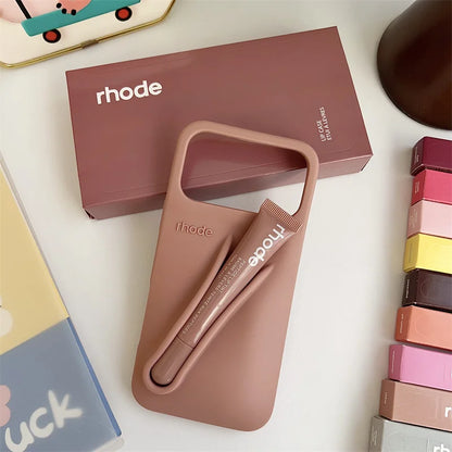 Rhode Autumn Limited Edition Phone Case with Lipstick Box Lip Gloss