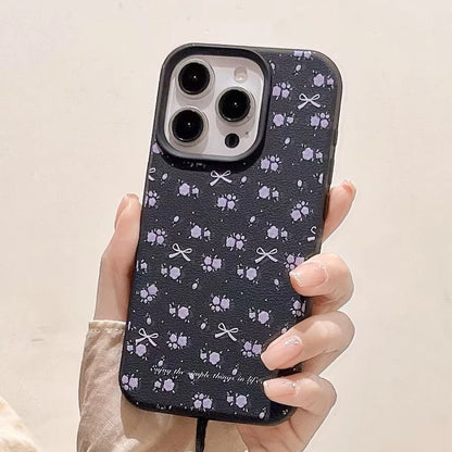 Tulip Flower Matte Candy Color Soft Leather Back Cover Funda Phone Case