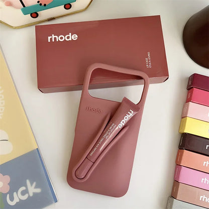 Rhode Autumn Limited Edition Phone Case with Lipstick Box Lip Gloss