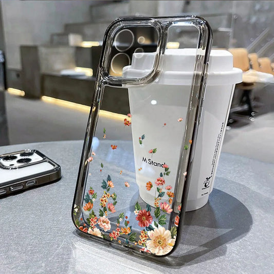 Flower Cover Silicone Fundas Phone Case
