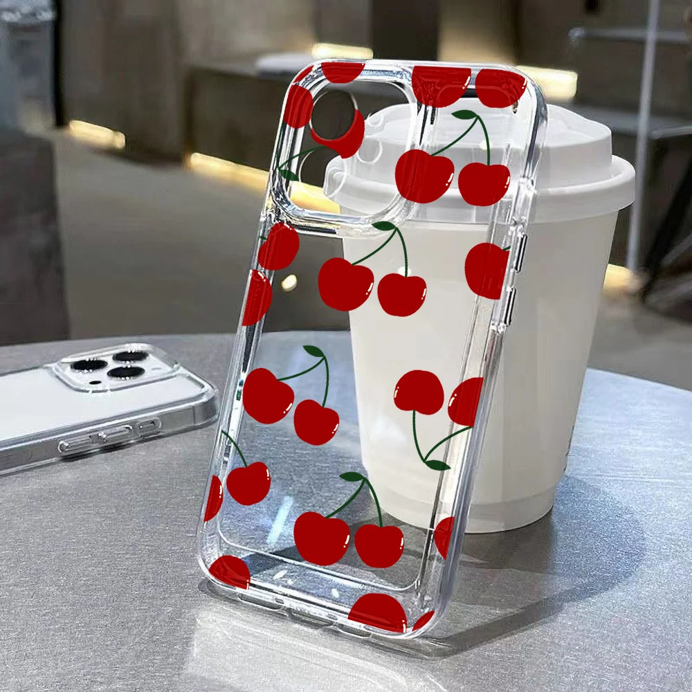 Heart Graphic Soft Silicone Bumper Phone Case