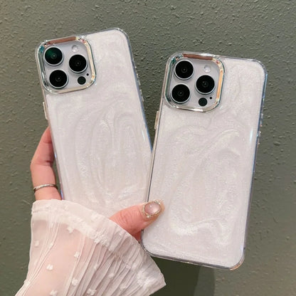 Luxury Bling Glitter White Epoxy Phone Case