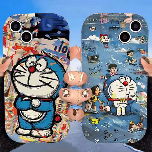 Lovely Doraemon Wave Phone Case