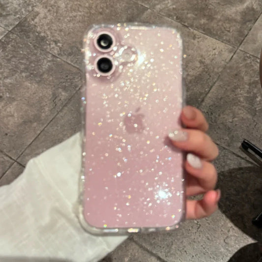 Clear Glitter Phone Case