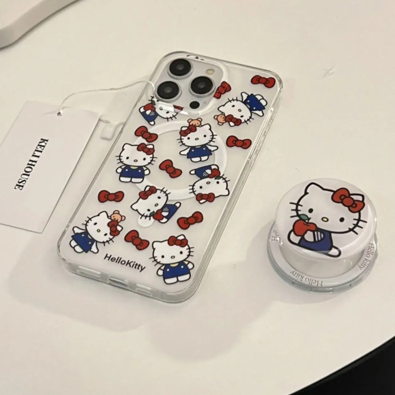 Hello Kitty Magnetic Bracket Wireless Charge Phone Case