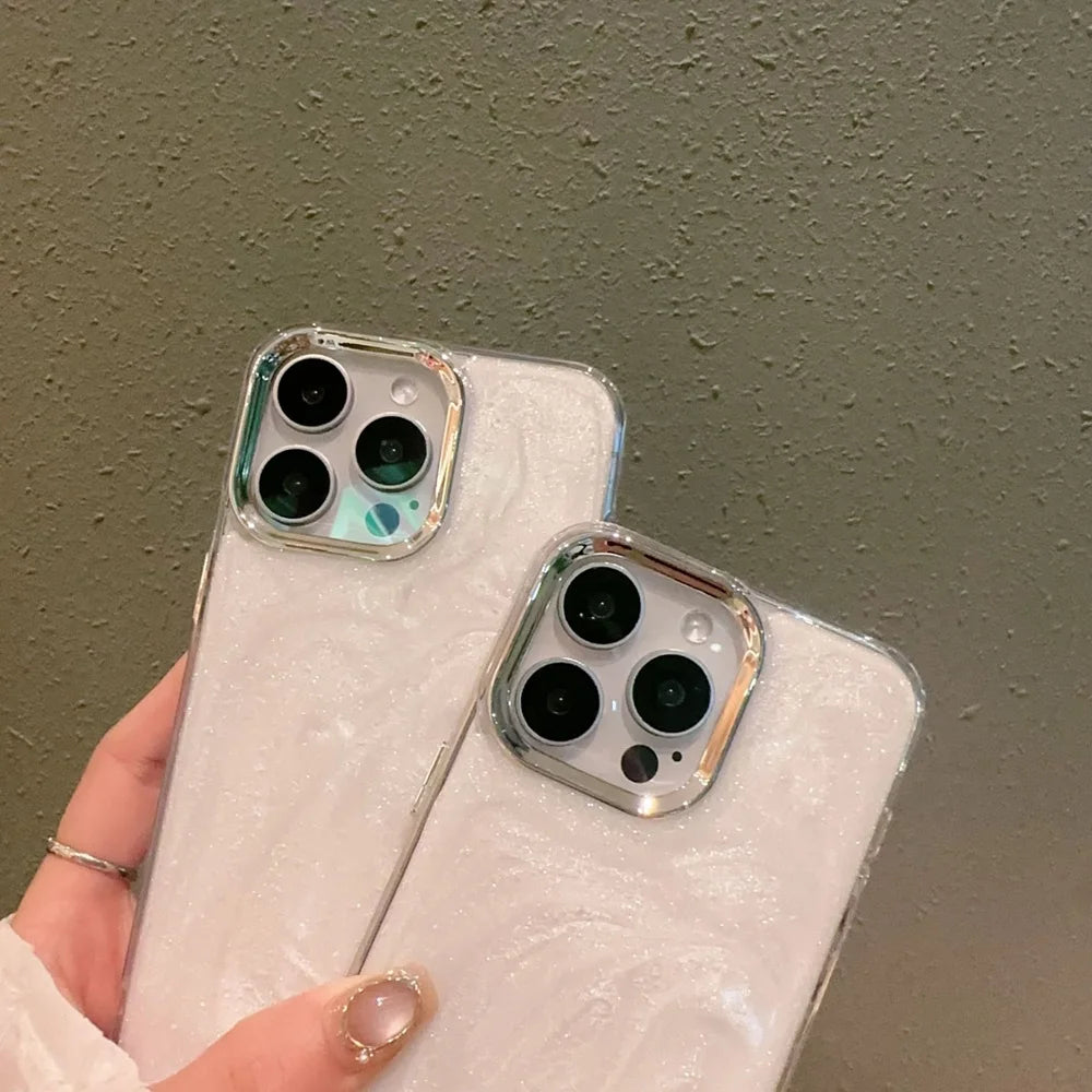 Luxury Bling Glitter White Epoxy Phone Case