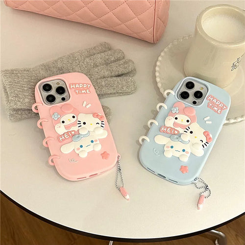 Cute Cartoon Book Style My Melody Hello Kitty Soft Silicone Cover Phone Case