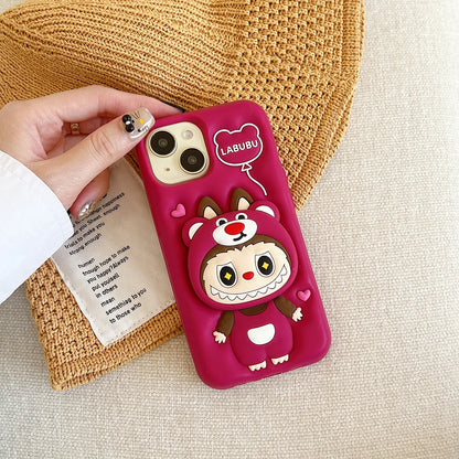 Funny Cartoon Monsters Labubu Soft Silicone Phone Case