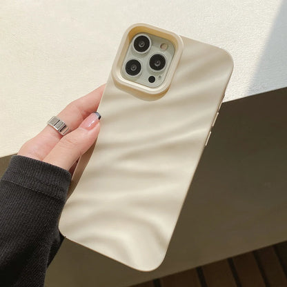 Luxury 3D Silk Wavy Pattern Phone Case