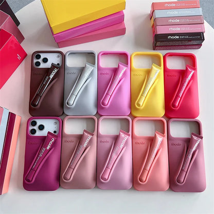 Rhode Autumn Limited Edition Phone Case with Lipstick Box Lip Gloss