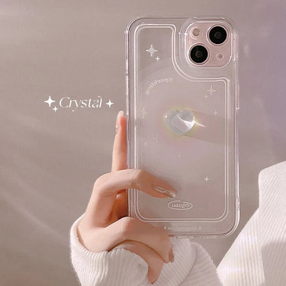 Cute 3D Crystal Bow Love Heart Phone Case