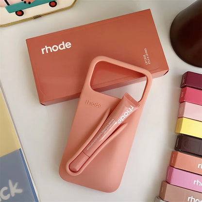 Rhode Autumn Limited Edition Phone Case with Lipstick Box Lip Gloss