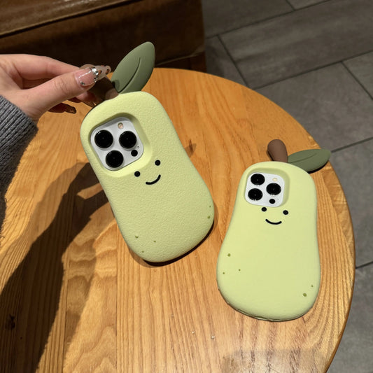 Cute Silicone Pear Shaped Soft Phone Case