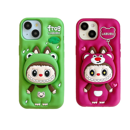 Funny Cartoon Monsters Labubu Soft Silicone Phone Case