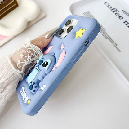 Kawaii Cartoon Berry Bear LinaBell Stitch Phone Case