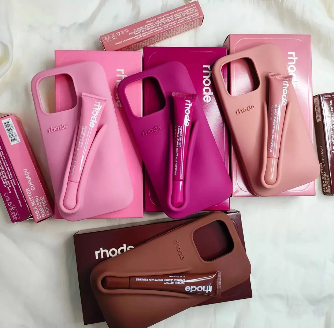 Rhode Autumn Limited Edition Phone Case with Lipstick Box Lip Gloss