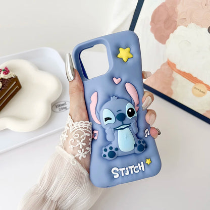 Kawaii Cartoon Berry Bear LinaBell Stitch Phone Case