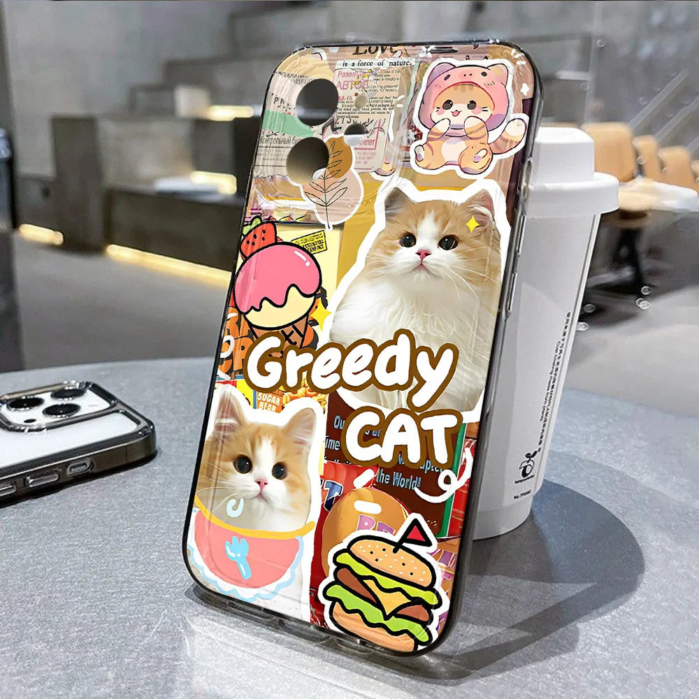 Lovely Cats Cover Cute Cat Phone Case